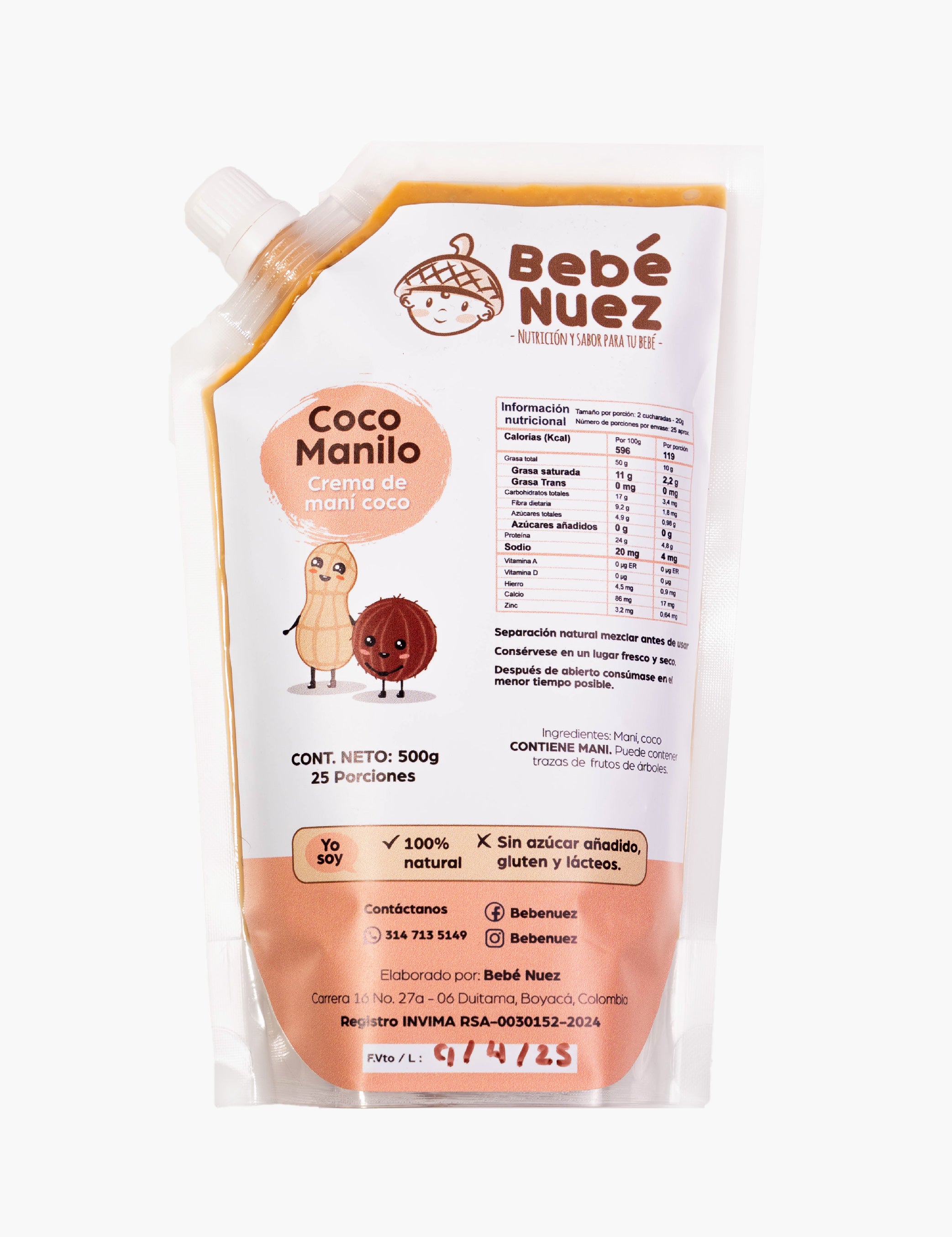 Crema de Coco maní